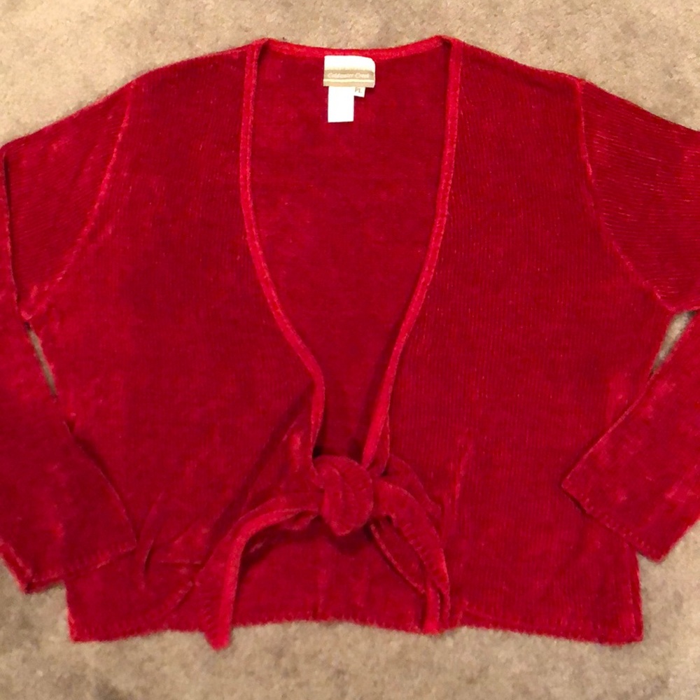 Coldwater Creek tie front cardigan size PL petite large